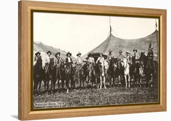 Circus Cowboys, 1915-null-Framed Stretched Canvas