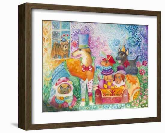 Circus Dogs-Oxana Zaika-Framed Giclee Print