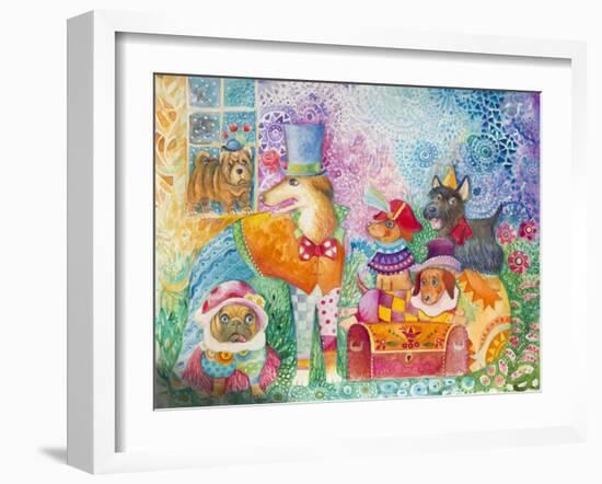 Circus Dogs-Oxana Zaika-Framed Giclee Print