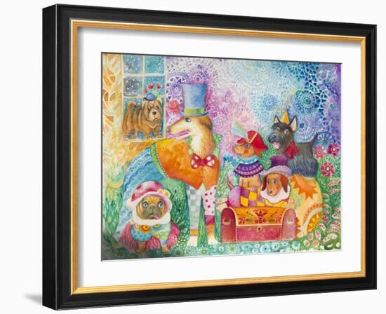 Circus Dogs-Oxana Zaika-Framed Giclee Print