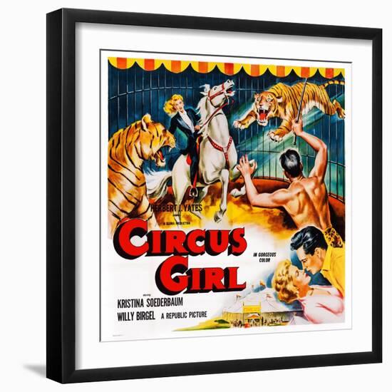 Circus Girl, (aka Die Gefangene Des Maharadscha), Kristina Soderbaum, 1954-null-Framed Art Print