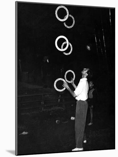 Circus Juggler-null-Mounted Photographic Print