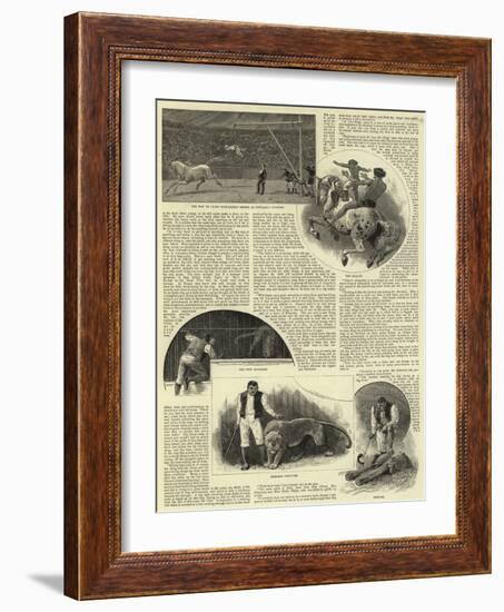 Circus Life Behind the Scenes-null-Framed Giclee Print