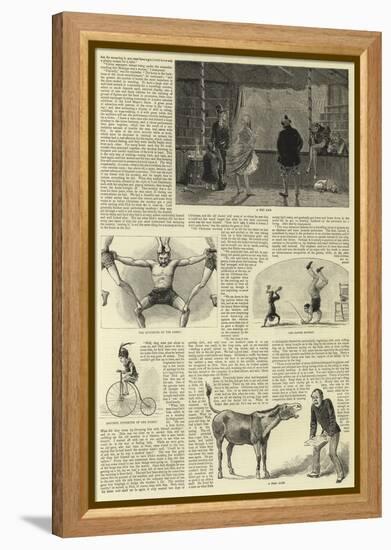 Circus Life Behind the Scenes-null-Framed Premier Image Canvas