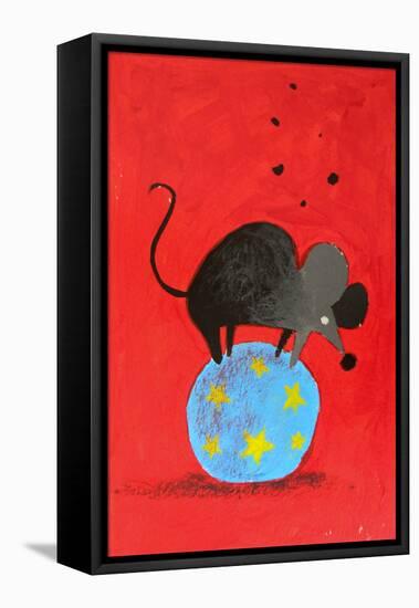 Circus Mouse-Robert Filiuta-Framed Stretched Canvas