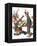 "Circus" or "Meeting the Clown", May 18,1918-Norman Rockwell-Framed Premier Image Canvas