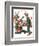 "Circus" or "Meeting the Clown", May 18,1918-Norman Rockwell-Framed Giclee Print