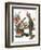 "Circus" or "Meeting the Clown", May 18,1918-Norman Rockwell-Framed Giclee Print