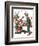 "Circus" or "Meeting the Clown", May 18,1918-Norman Rockwell-Framed Giclee Print