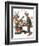 "Circus" or "Meeting the Clown", May 18,1918-Norman Rockwell-Framed Giclee Print