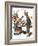 "Circus" or "Meeting the Clown", May 18,1918-Norman Rockwell-Framed Giclee Print