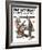 "Circus" or "Meeting the Clown" Saturday Evening Post Cover, May 18,1918-Norman Rockwell-Framed Giclee Print