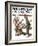 "Circus" or "Meeting the Clown" Saturday Evening Post Cover, May 18,1918-Norman Rockwell-Framed Giclee Print