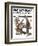 "Circus" or "Meeting the Clown" Saturday Evening Post Cover, May 18,1918-Norman Rockwell-Framed Giclee Print