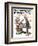 "Circus" or "Meeting the Clown" Saturday Evening Post Cover, May 18,1918-Norman Rockwell-Framed Giclee Print