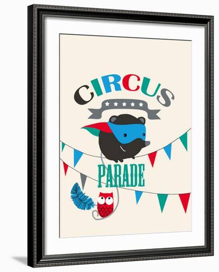 Circus Parade II-Laure Girardin-Vissian-Framed Giclee Print