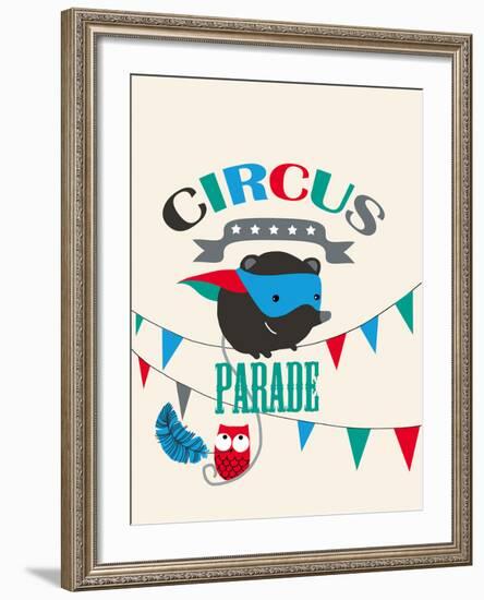 Circus Parade II-Laure Girardin-Vissian-Framed Giclee Print