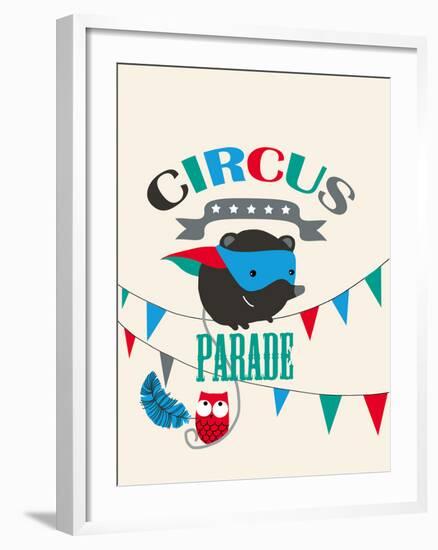Circus Parade II-Laure Girardin-Vissian-Framed Giclee Print