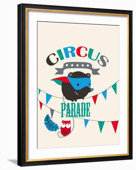 Circus Parade II-Laure Girardin-Vissian-Framed Giclee Print