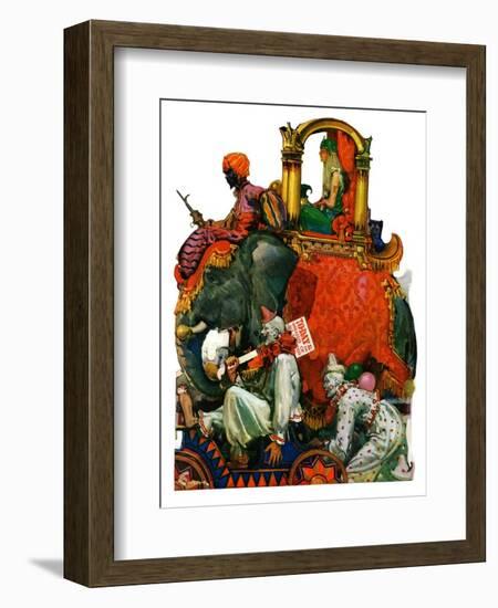 "Circus Parade,"June 16, 1928-Elbert Mcgran Jackson-Framed Giclee Print