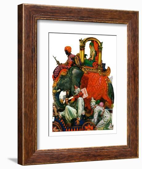 "Circus Parade,"June 16, 1928-Elbert Mcgran Jackson-Framed Giclee Print