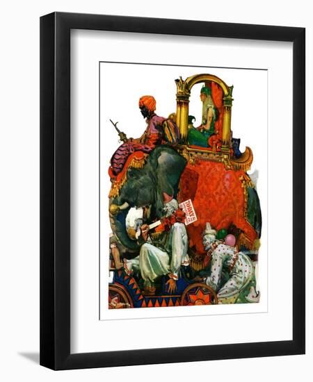 "Circus Parade,"June 16, 1928-Elbert Mcgran Jackson-Framed Giclee Print