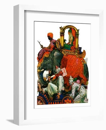 "Circus Parade,"June 16, 1928-Elbert Mcgran Jackson-Framed Giclee Print