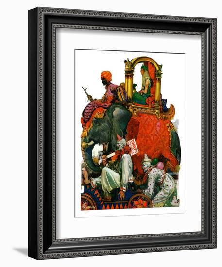 "Circus Parade,"June 16, 1928-Elbert Mcgran Jackson-Framed Giclee Print