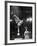 Circus Performer Balancer Unus Standing on His Index Finger on Globe Feet in Air Back of Head-Ralph Morse-Framed Photographic Print