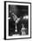 Circus Performer Balancer Unus Standing on His Index Finger on Globe Feet in Air Back of Head-Ralph Morse-Framed Photographic Print