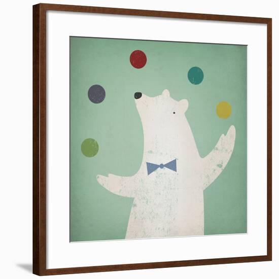 Circus Polar Bear-Ryan Fowler-Framed Art Print