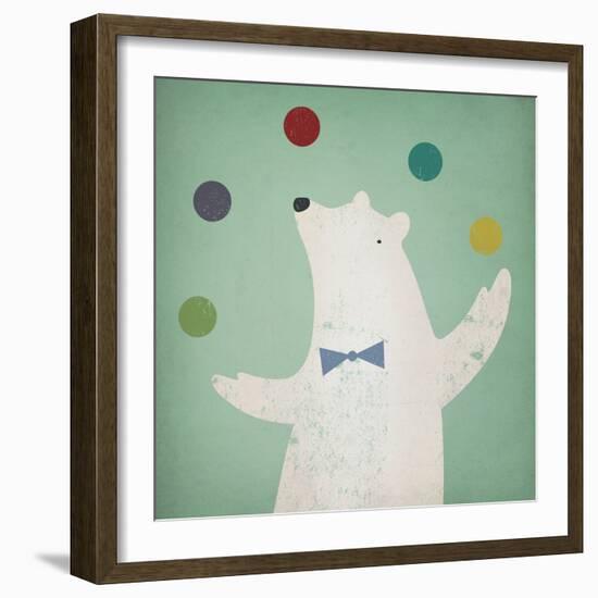 Circus Polar Bear-Ryan Fowler-Framed Premium Giclee Print