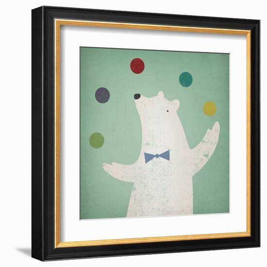 Circus Polar Bear-Ryan Fowler-Framed Art Print