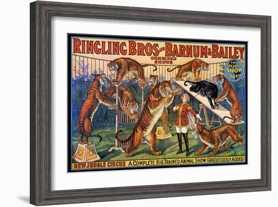 Circus Poster, 1920S-null-Framed Giclee Print