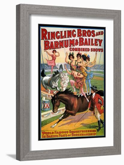 Circus Poster, 1920S-null-Framed Giclee Print