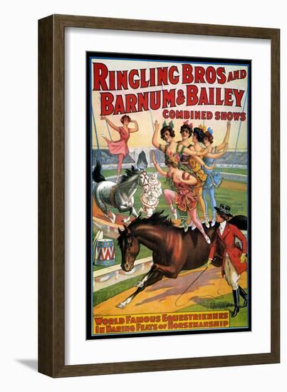 Circus Poster, 1920S-null-Framed Giclee Print