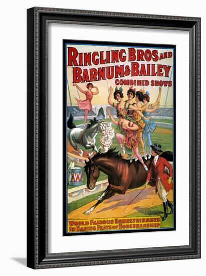 Circus Poster, 1920S-null-Framed Giclee Print