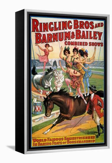 Circus Poster, 1920S-null-Framed Premier Image Canvas