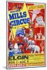 Circus Poster, B. Mills-null-Mounted Art Print