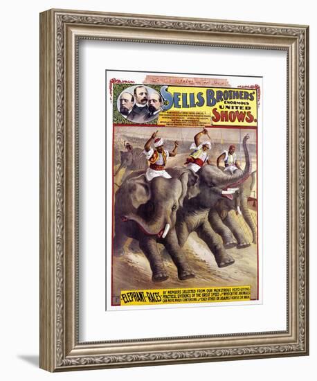 Circus Poster, C1890-null-Framed Giclee Print