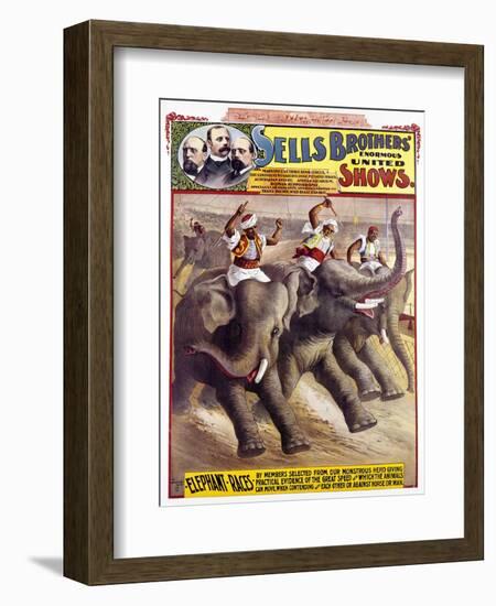 Circus Poster, C1890-null-Framed Giclee Print