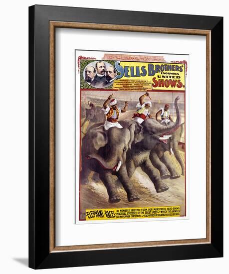 Circus Poster, C1890-null-Framed Giclee Print