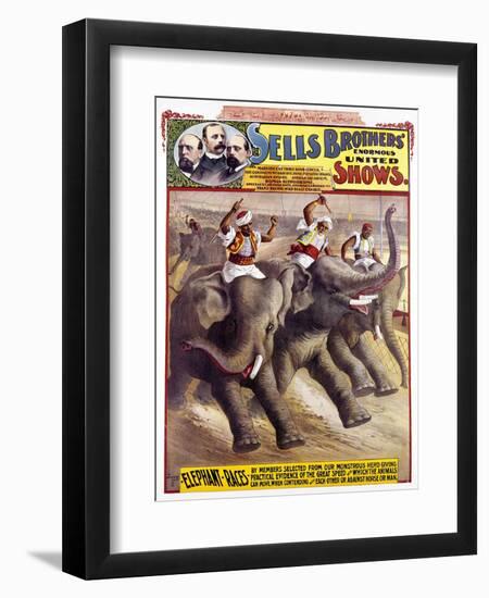 Circus Poster, C1890-null-Framed Giclee Print