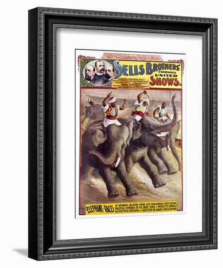 Circus Poster, C1890-null-Framed Giclee Print