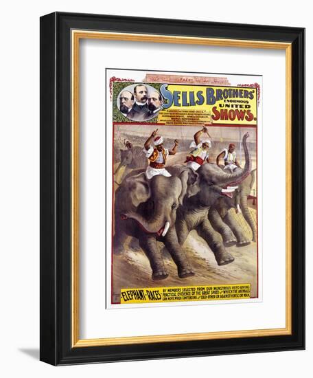 Circus Poster, C1890-null-Framed Giclee Print