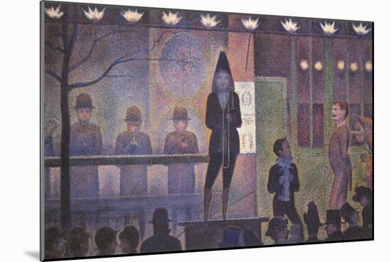 Circus Sideshow, 1887-Georges Seurat-Mounted Giclee Print