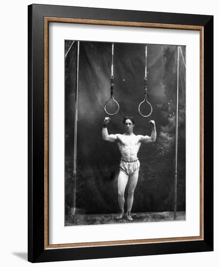 Circus Strongman, 1885-null-Framed Photographic Print