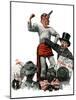 "Circus Strongman", June 3,1916-Norman Rockwell-Mounted Giclee Print