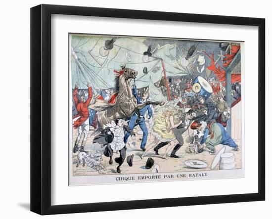 Circus Tent Blown Away, Saint Etienne, France, 1903-null-Framed Giclee Print