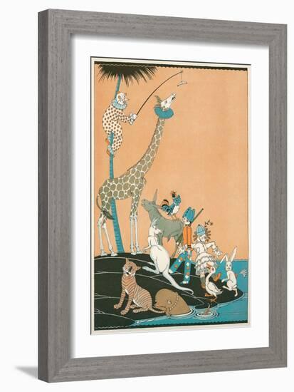 Circus Washed Up on Desert Isle-null-Framed Art Print